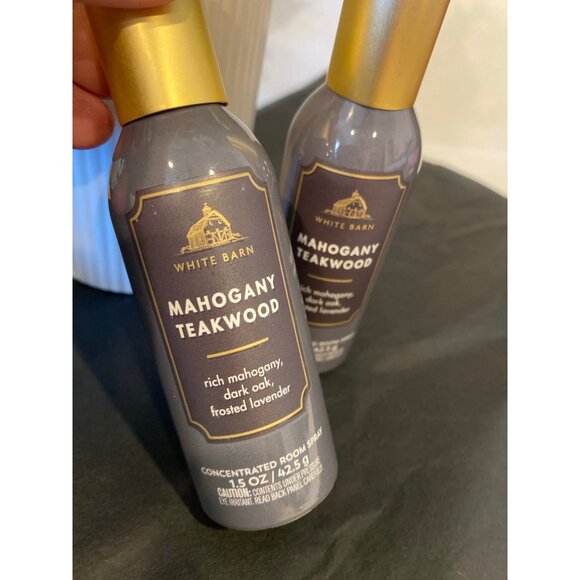 Bath & Body Works “Mahogany Teakwood” 2 New Concentrated Room Sprays - Picture 2 of 4